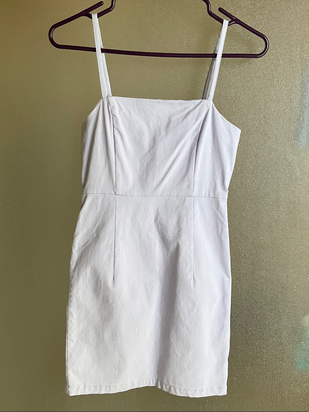 White Spaghetti Strap Bodycon Dress